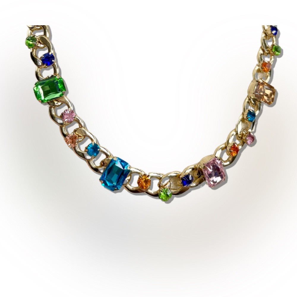 Rhinestone Cuban Link Necklace